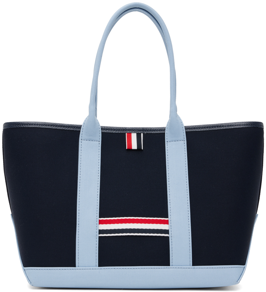 Thom Browne: Navy Small Tool Tote | SSENSE Canada