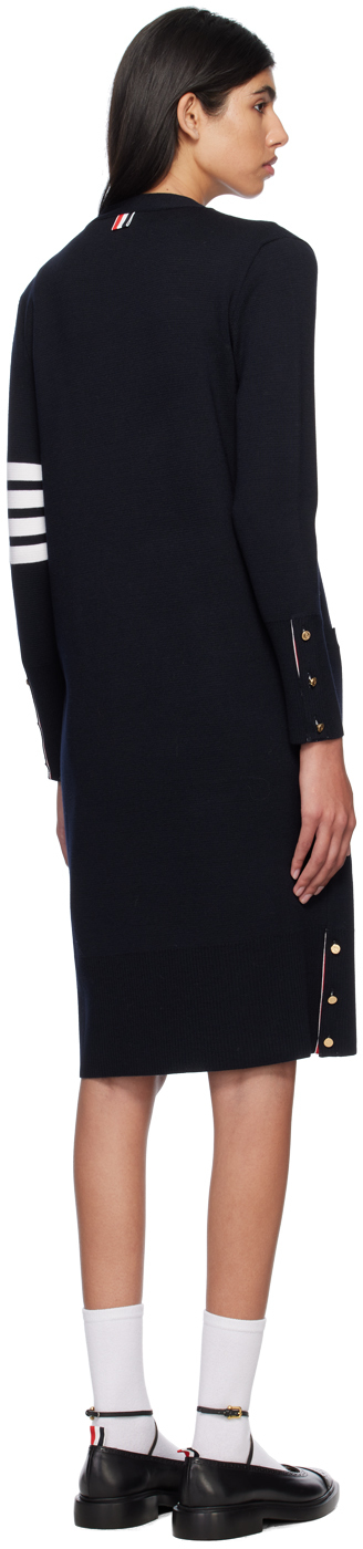 Thom Browne Navy 4-bar Cardigan In 415 Navy
