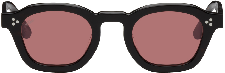 Akila Tortoiseshell Logos Sunglasses In Black/red