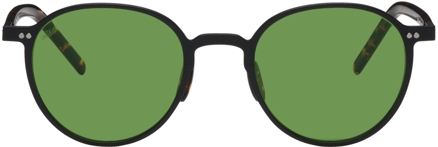 Akila Black Laguna Sunglasses In Black / Green
