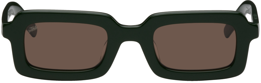 Akila Green Eos Sunglasses In Green / Brown