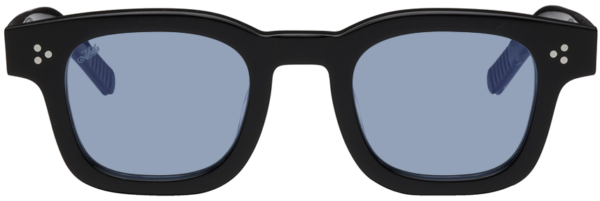 Akila Black Ascent Sunglasses In Black / Blue