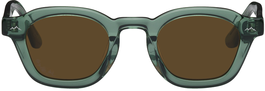 Akila Green Afield Out Edition Logos Sunglasses In Green / Brown