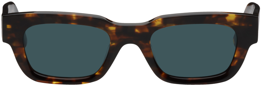 Akila Tortoiseshell Zed Sunglasses In Havana / Teal