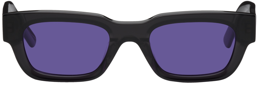 Akila Gray Zed Sunglasses In Onyx / Grape