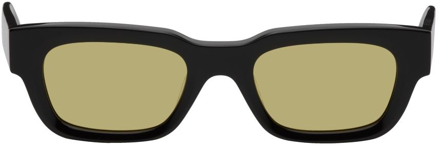 Akila Black Zed Sunglasses In Black / Yellow