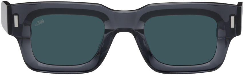 Akila Gray Ares Sunglasses In Cement / Viridian