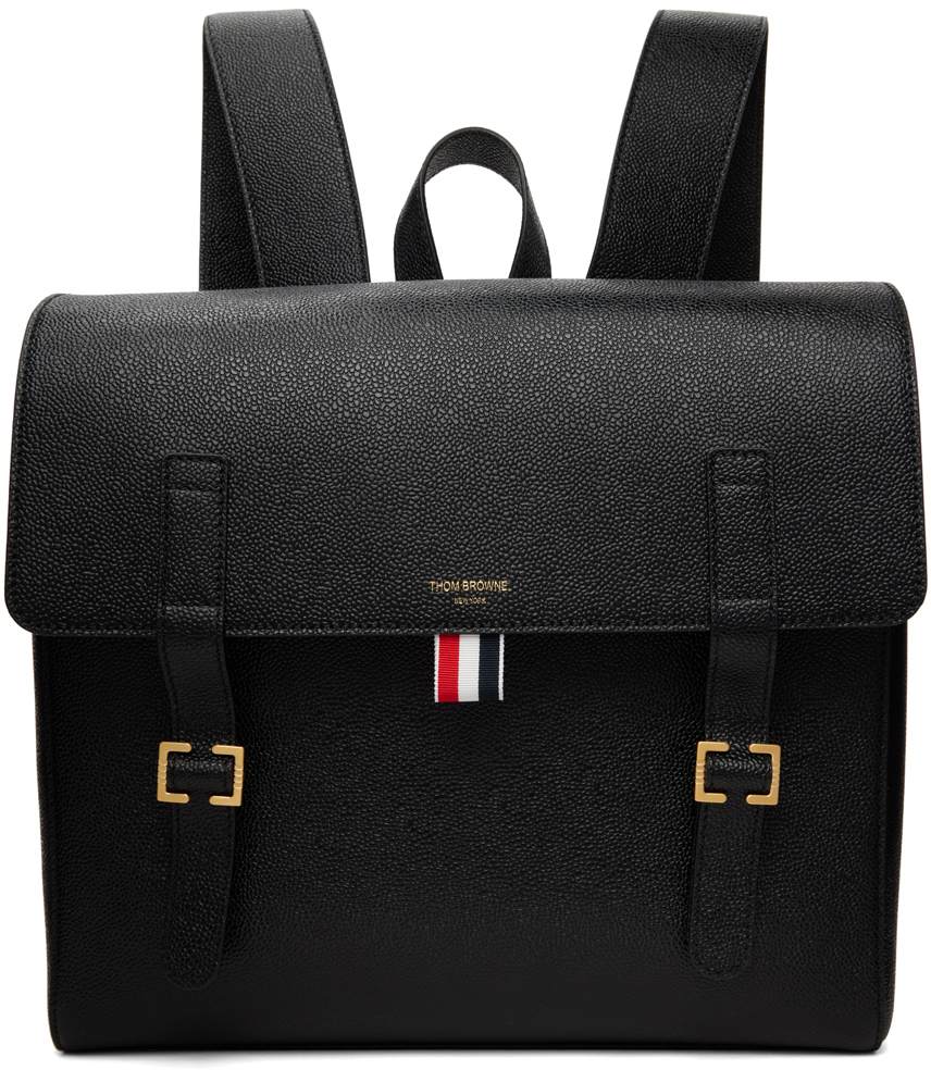 Thom Browne Black Rwb Structured Backpack