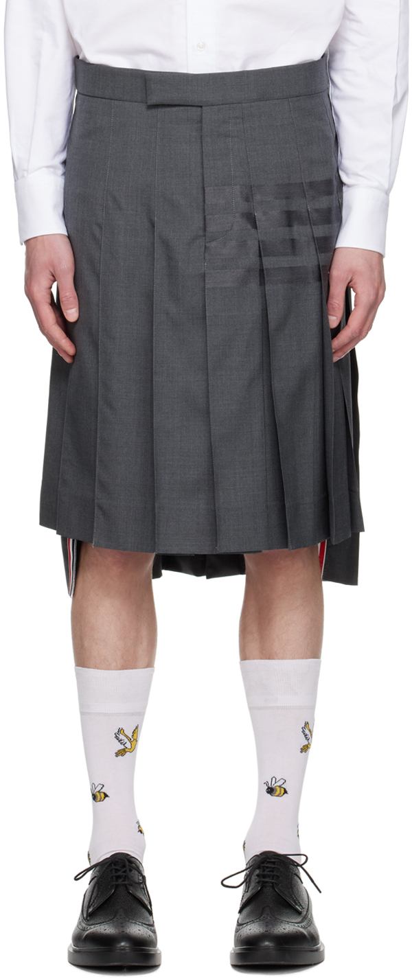 Gray 4-Bar Skirt