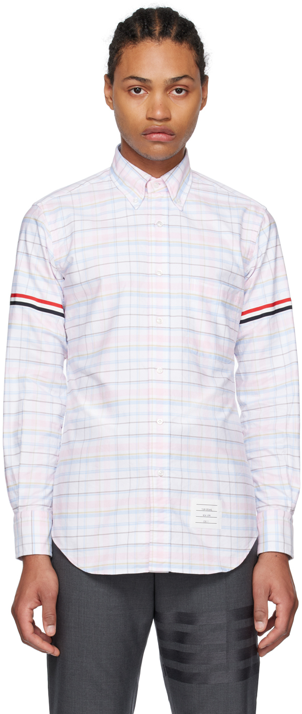 Thom Browne Multicolor Armband Shirt In 680 Lt Pink