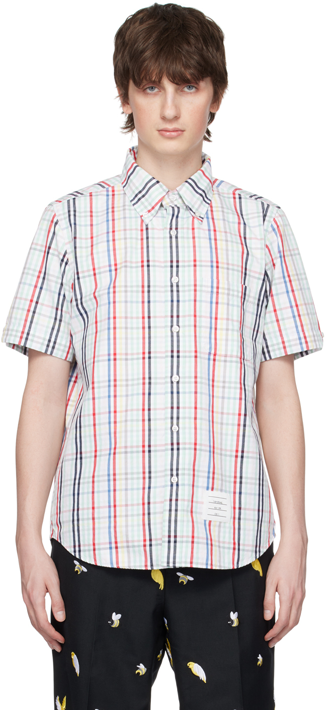 Shop Thom Browne Multicolor Check Shirt In 996 Seasonal Multi