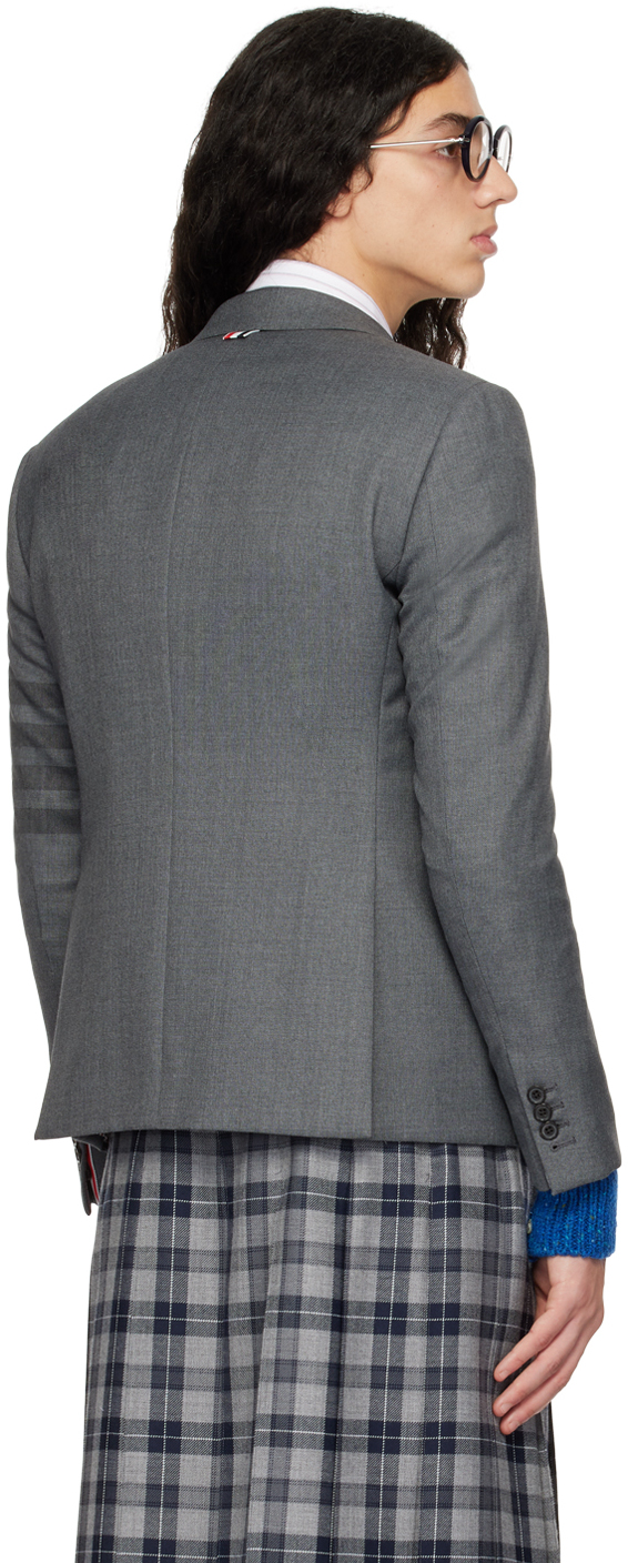 Thom Browne Gray 4-bar Blazer In 035 Med Grey