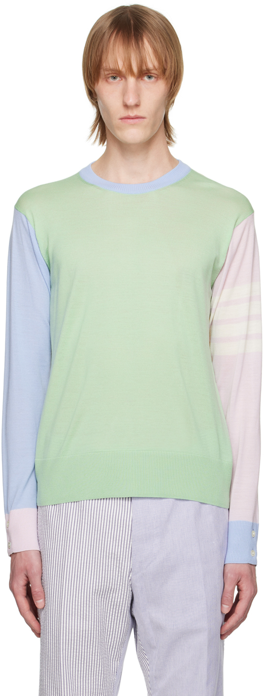 Shop Thom Browne Multicolor Fun Mix Sweater In 996 Seasonal Multi
