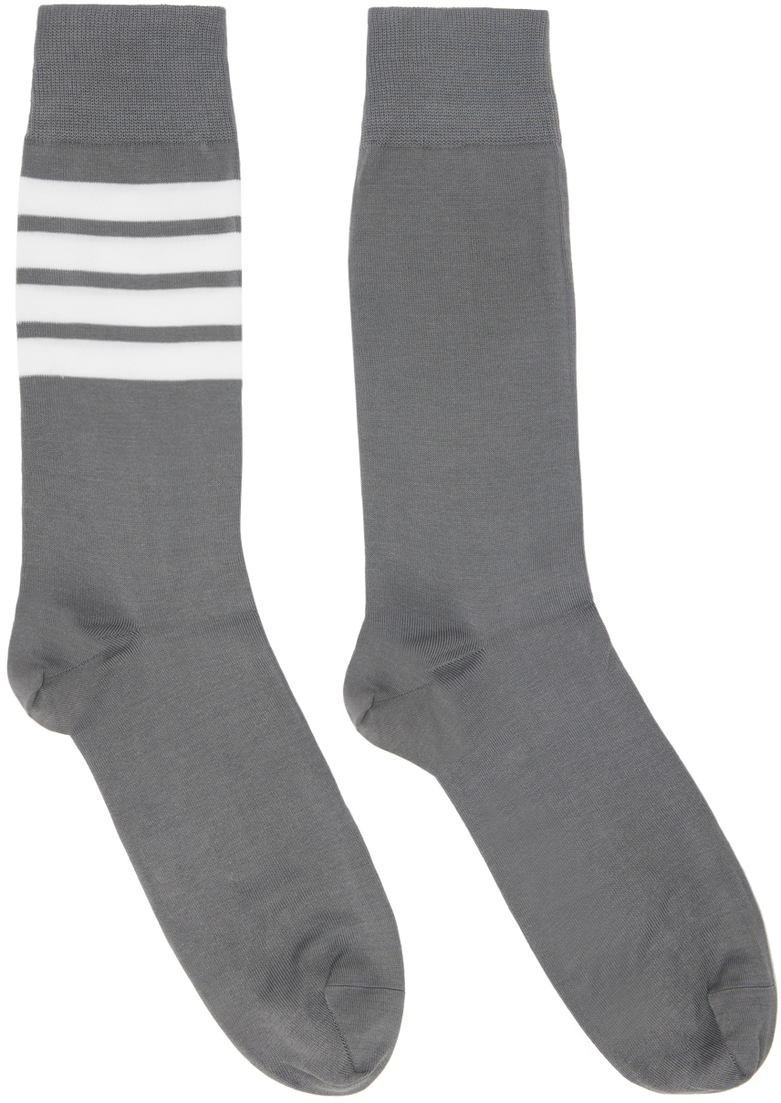 Gray Logo Socks Ssense Uomo Abbigliamento Intimo Calze 