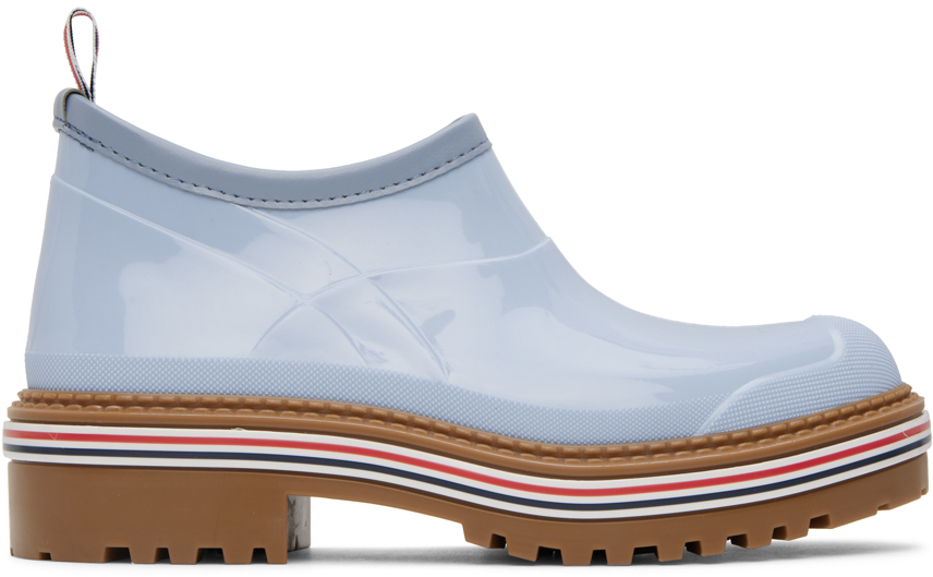 Thom Browne Blue Garden Chelsea Boots