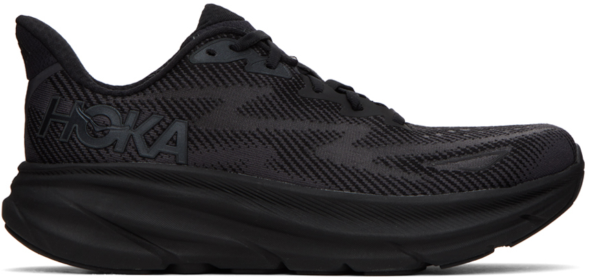 HOKA: Black Clifton 9 Sneakers | SSENSE Canada