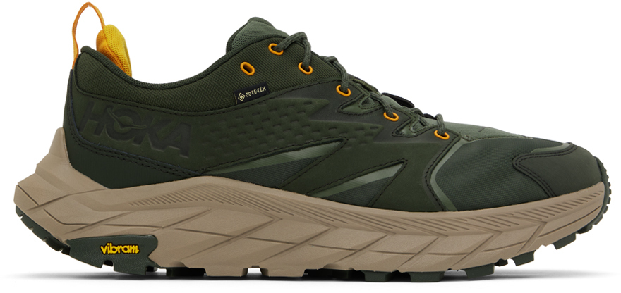 HOKA: Green Anacapa Low GTX Sneakers | SSENSE Canada
