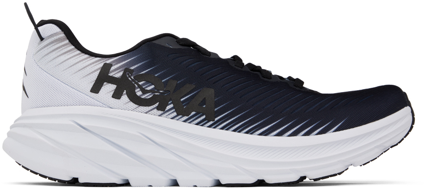 HOKA: Black & White Rincon 3 Sneakers | SSENSE Canada