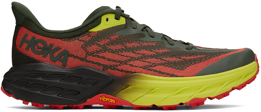 Hoka Speedgoat 5 Trail Running Sneakers In Green