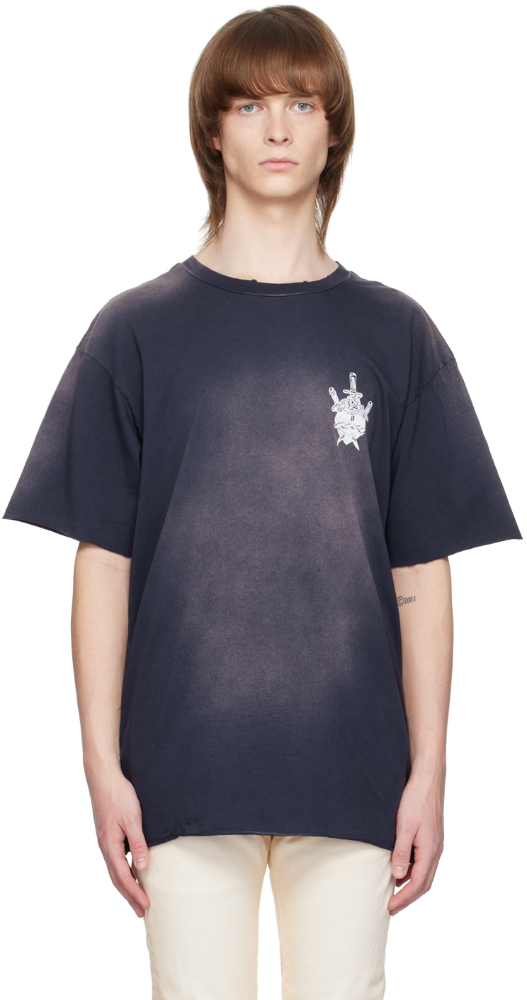 Alchemist: Gray Printed T-Shirt | SSENSE