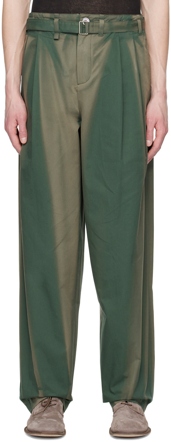 Green Sun-Bleached Trousers