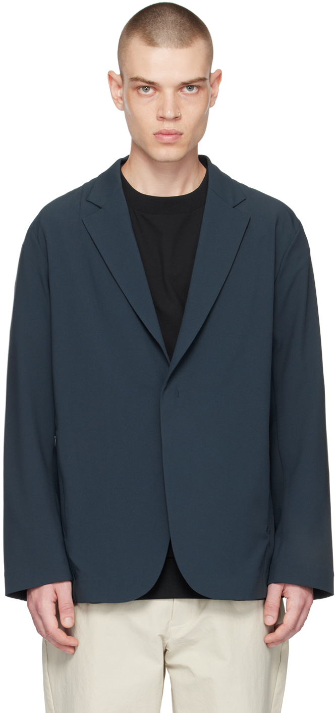 Navy Tailored Blazer by Descente ALLTERRAIN on Sale