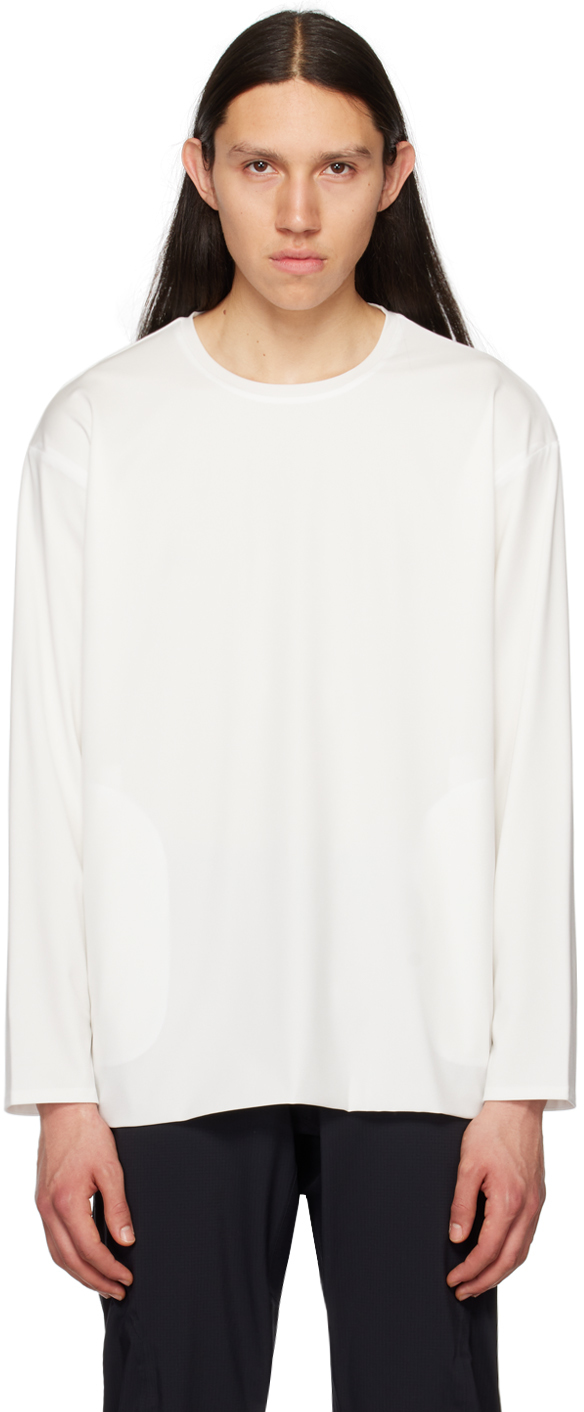 White Crewneck Long Sleeve T-Shirt