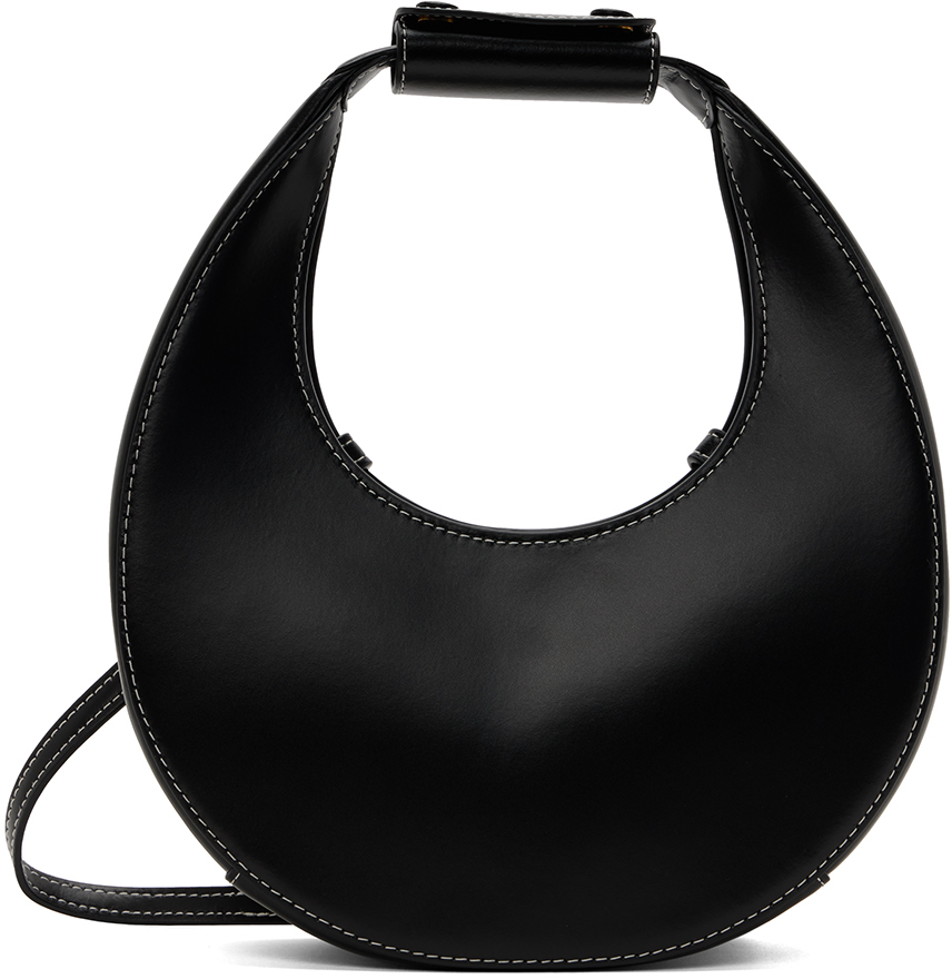 Black Mini Moon Top Handle Bag