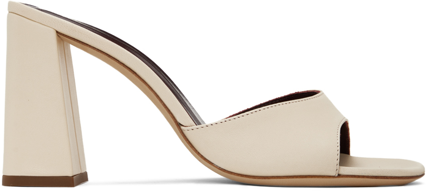 Staud: Off-White Sloane Heeled Sandals | SSENSE