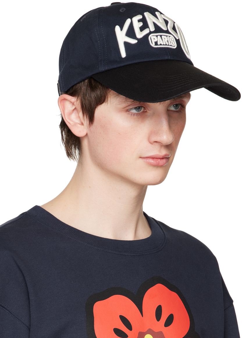 Kenzo Men's Long Bill Logo Baseball Cap | Smart Closet