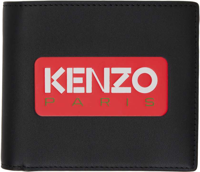 Black Kenzo Paris Bifold Wallet