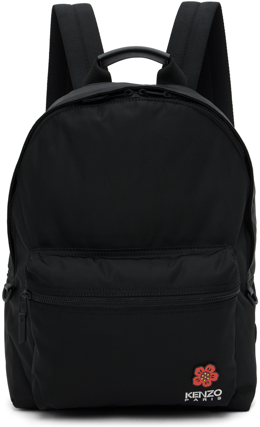 Kenzo: Black Crest Backpack | SSENSE
