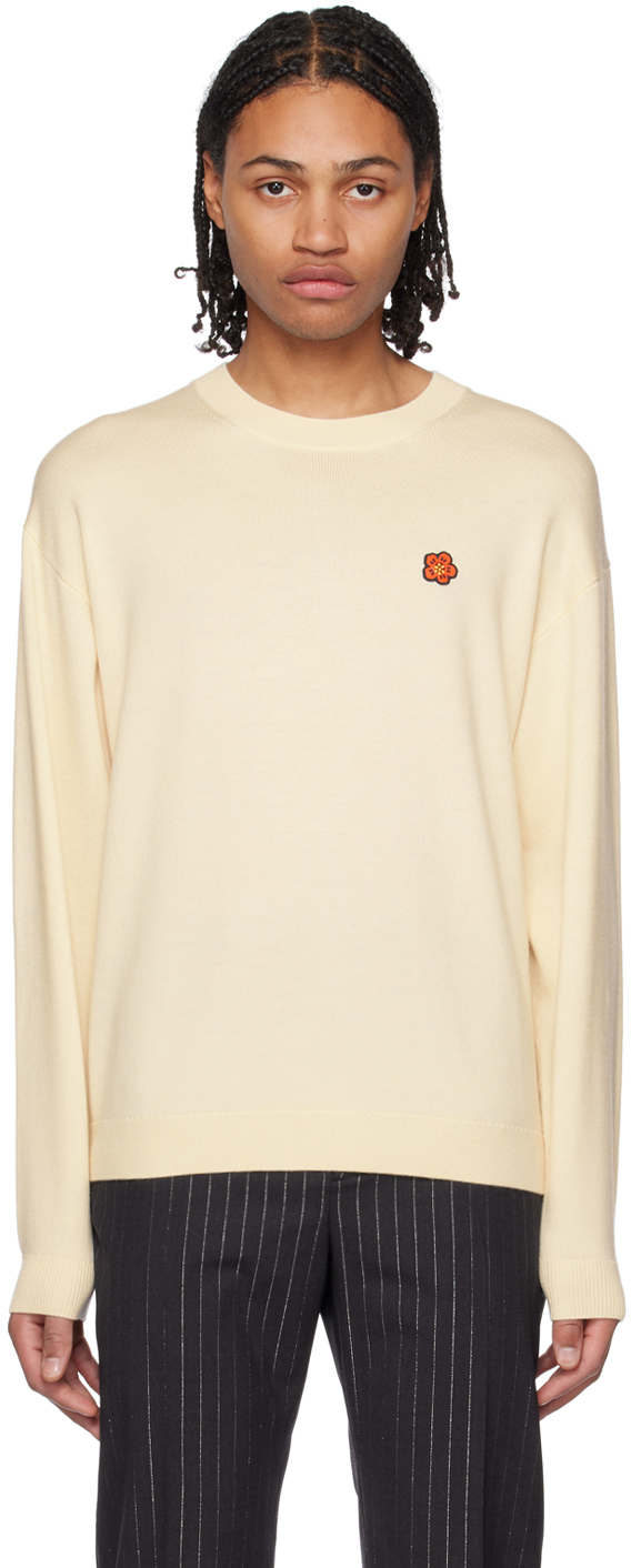 Kenzo Off-white  Paris Boke Flower Sweater In 02 - Off White