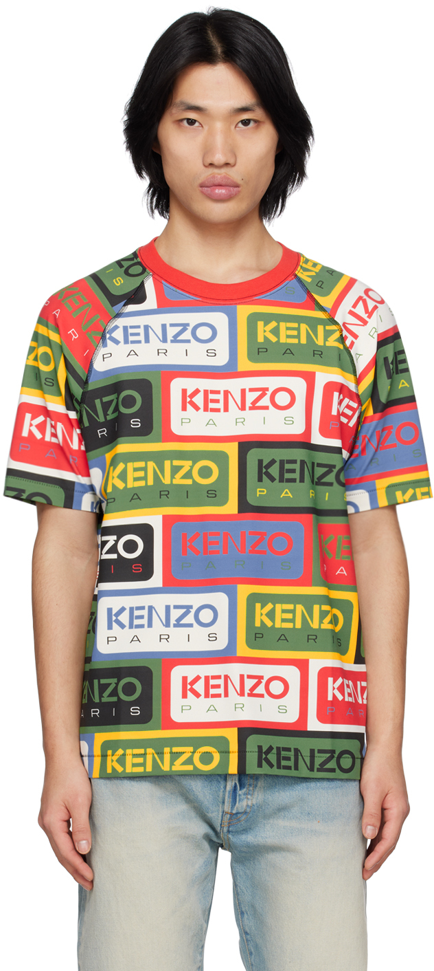 Kenzo: Multicolor Kenzo Paris Labels T-Shirt | SSENSE