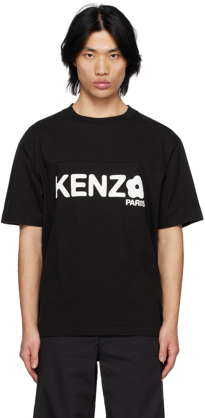 KENZO BLACK KENZO PARIS BOKE FLOWER T-SHIRT