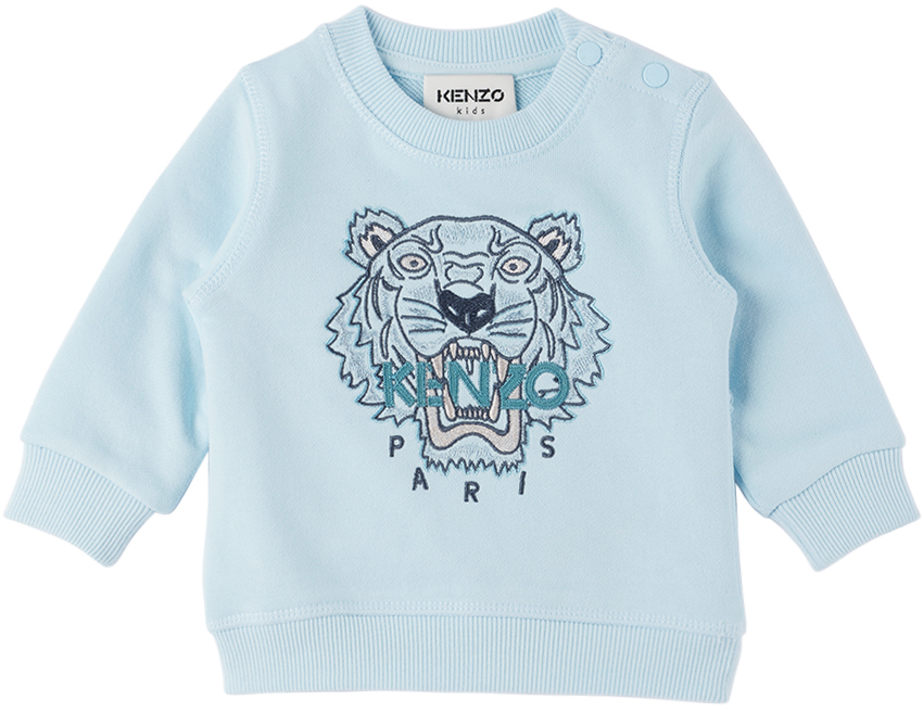 verslag doen van Pa Kostuums Baby Blue Kenzo Paris Embroidered Sweatshirt by Kenzo | SSENSE