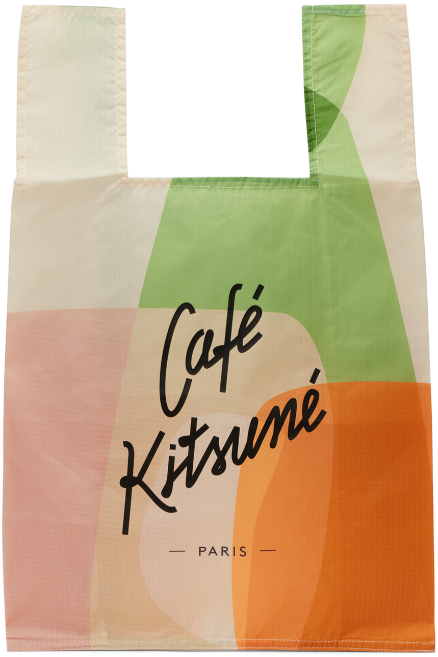 Maison Kitsuné Multicolor 'Café' Tote