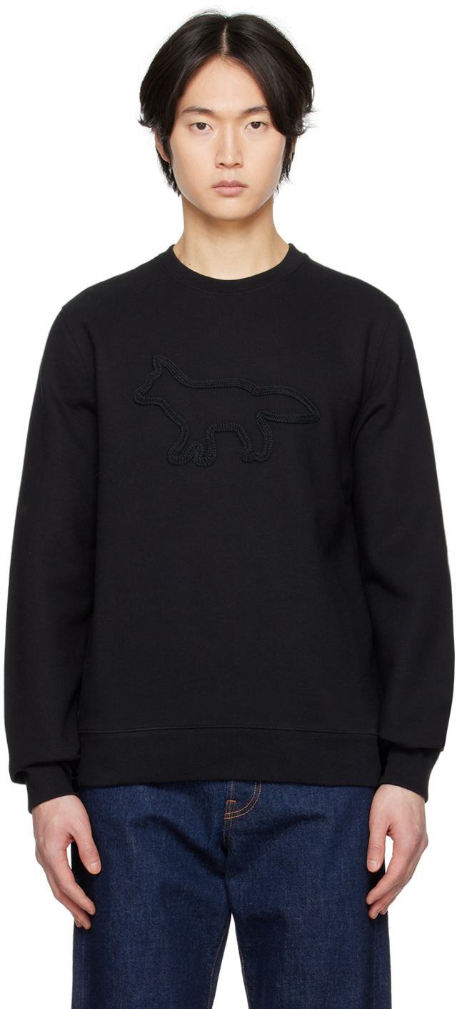 Maison kitsune fox on sale sweatshirt