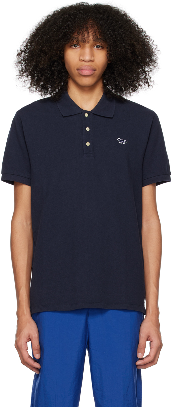 Maison Kitsuné: Navy Fox Polo | SSENSE