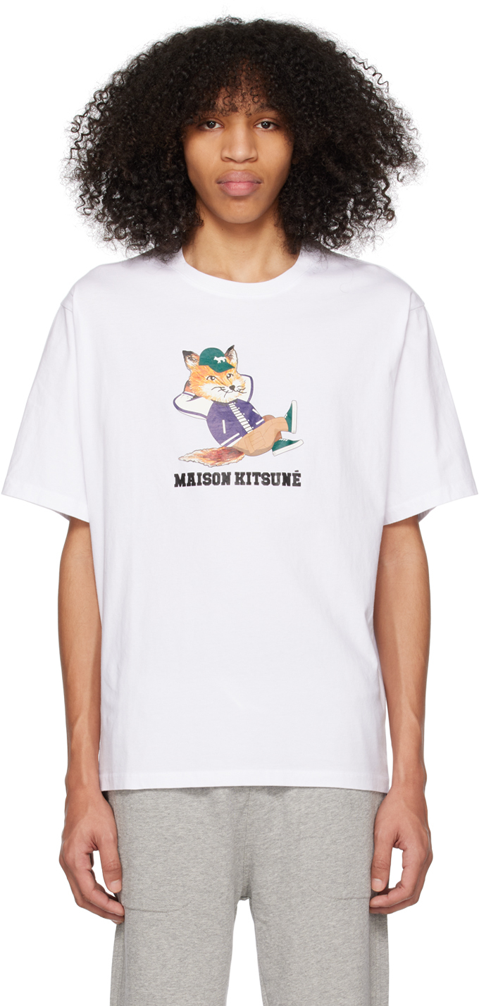 White Dressed Fox Easy T-Shirt