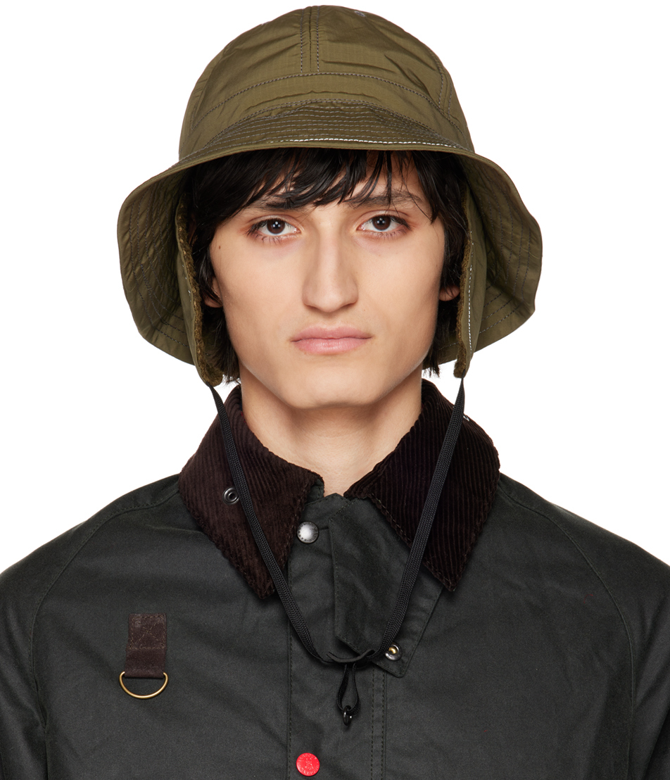 Khaki and wander Edition Ear Flap Bucket Hat