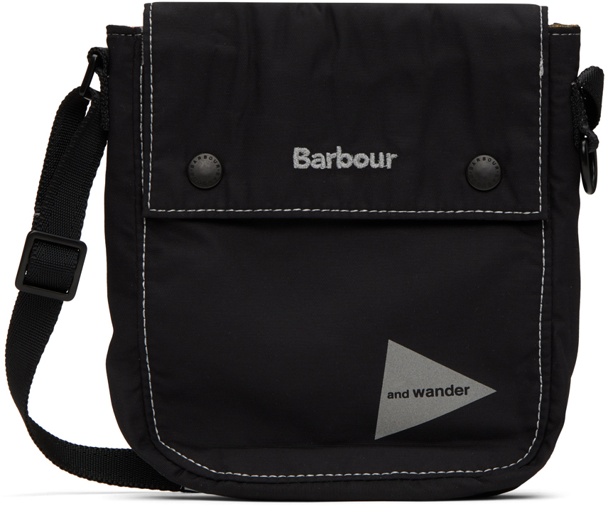 Barbour Black and wander Edition Messenger Bag