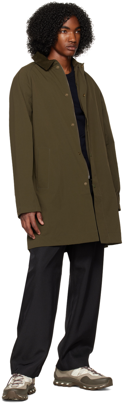 Barbour グリーン Ashi カジュアル トレンチ マックコート