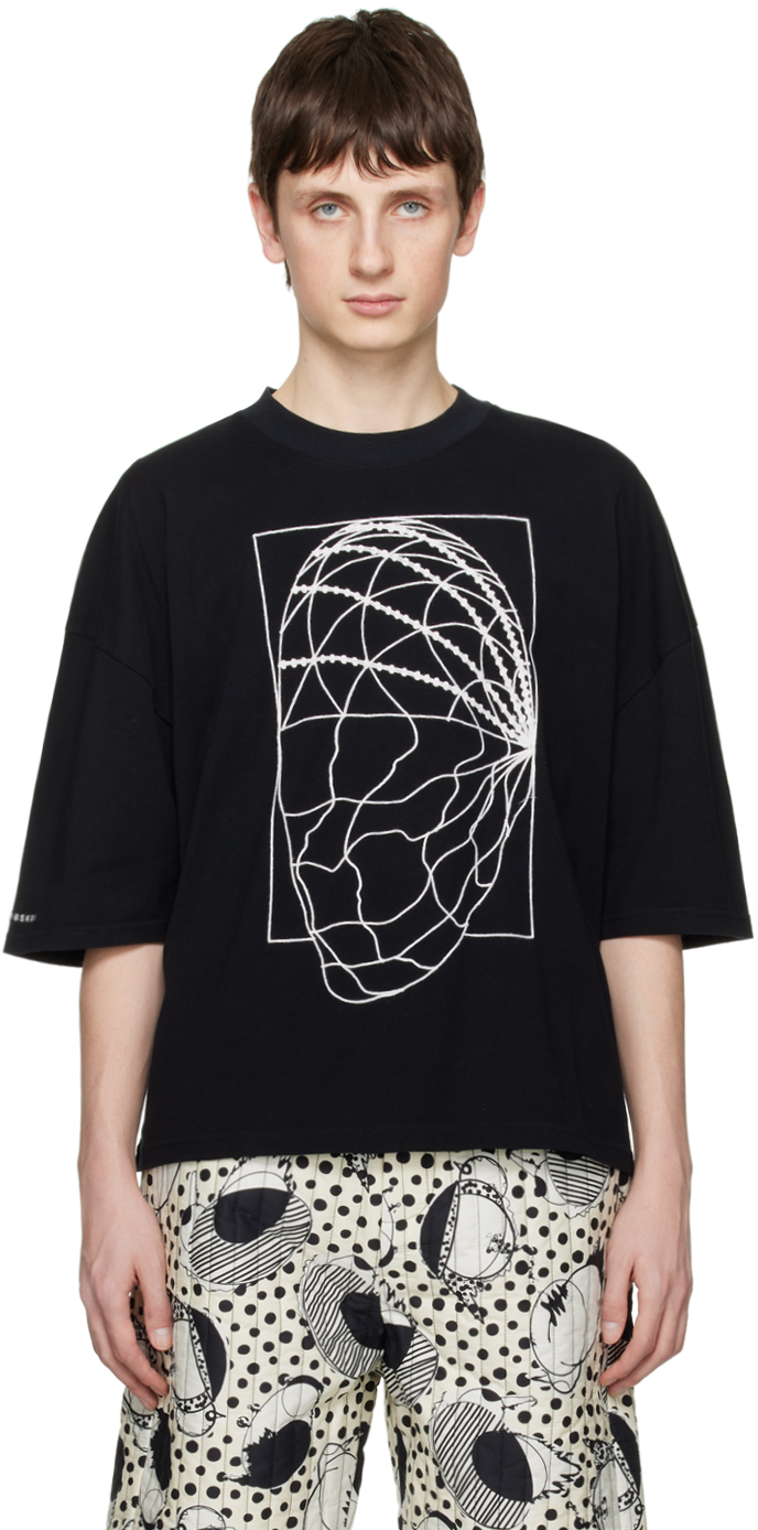 Henrik Vibskov: Black Bridge Reflection T-Shirt | SSENSE