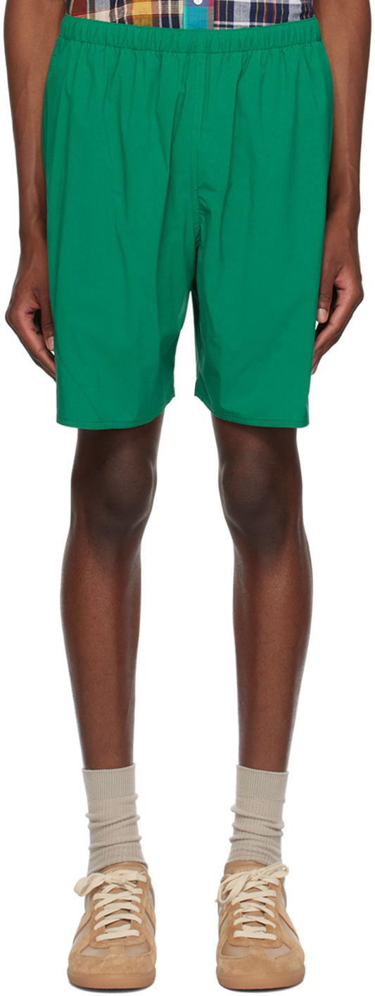 Beams Green Drawstring Shorts In Green65