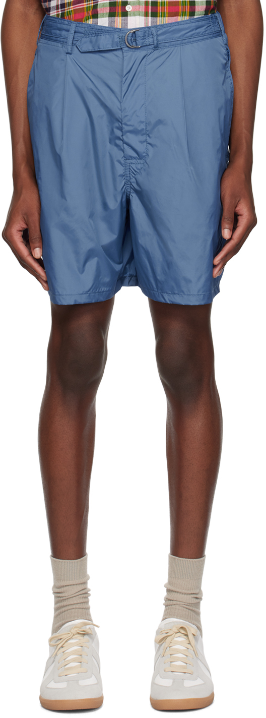 Beams Blue Belted Shorts