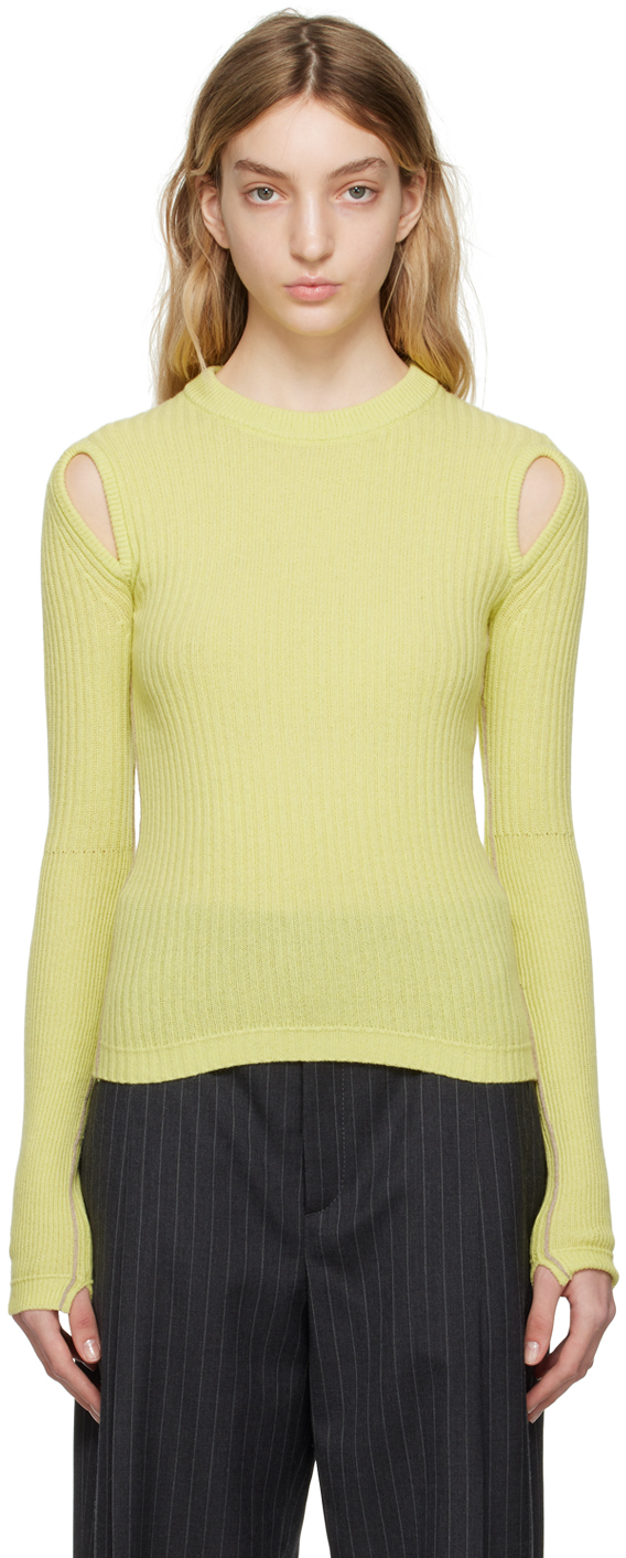 Yellow Tear Drop Sweater by Maria McManus on Sale