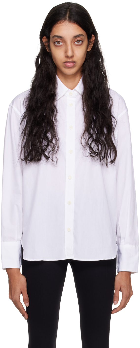 Maria Mcmanus White Oversized Shirt In Chalk White