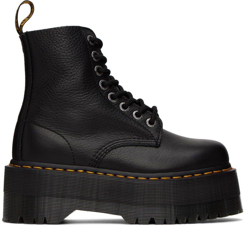 Black 1460 Pascal Max Ankle Boots