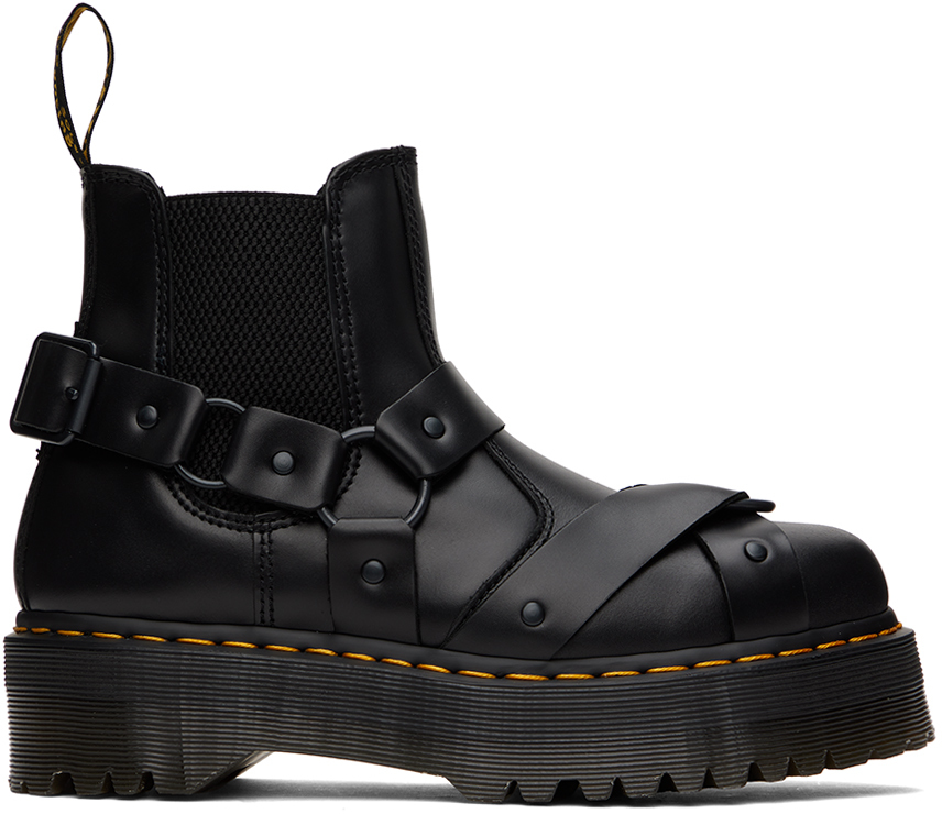 Dr. Martens Black 2976 Quad Harness Chelsea Boots